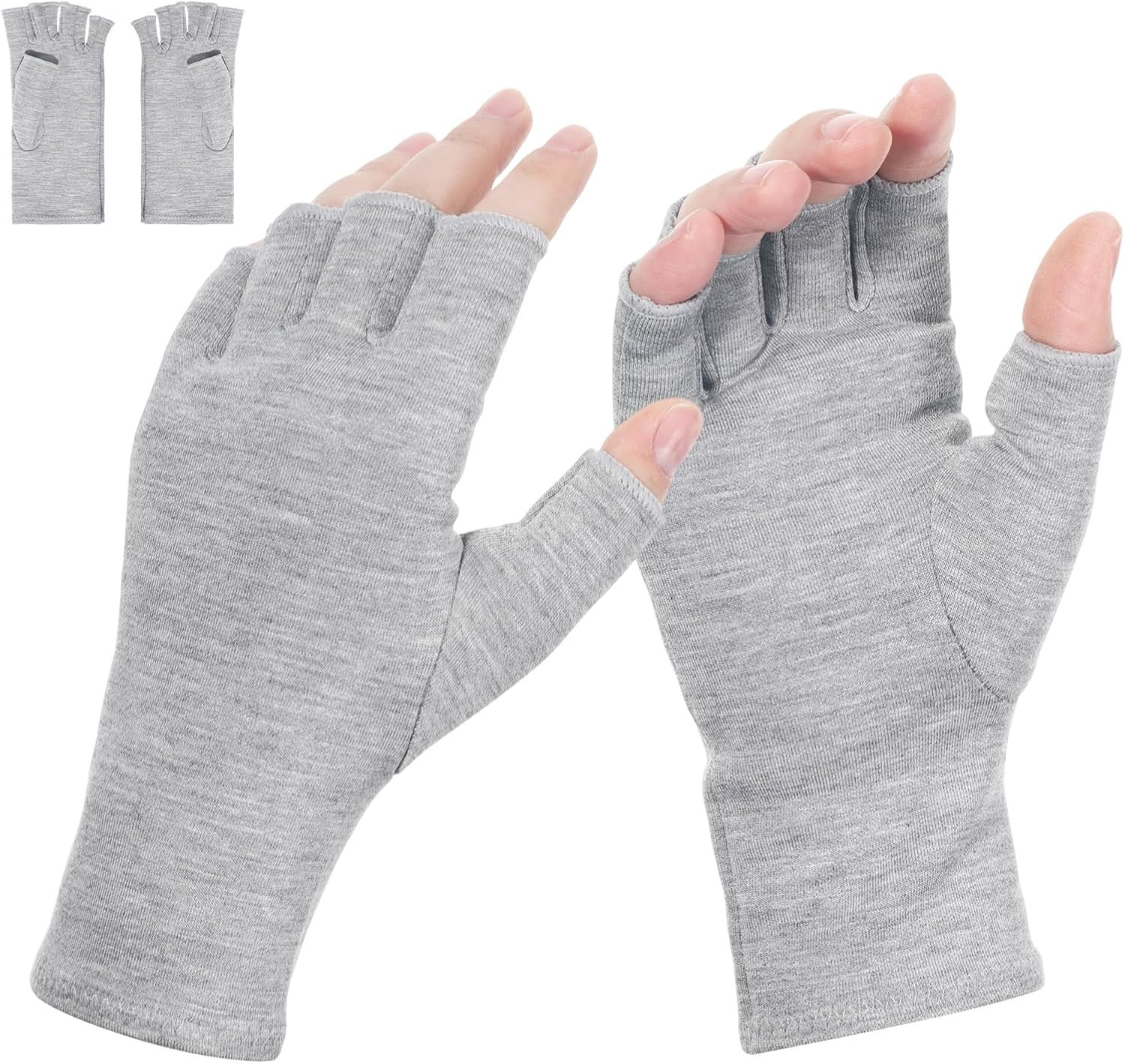 Arthritis Gloves Derived from Bamboo Compression Fingerless Gloves for Men & Wom