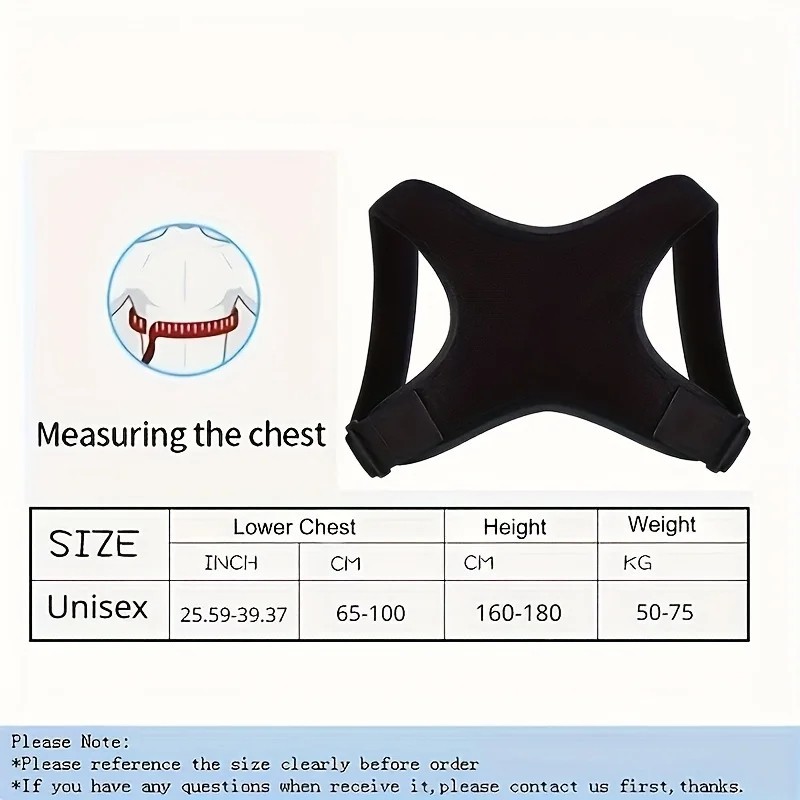 Adjustable Posture Corrector Back Shoulder Support Correct Brace Belt Men Women