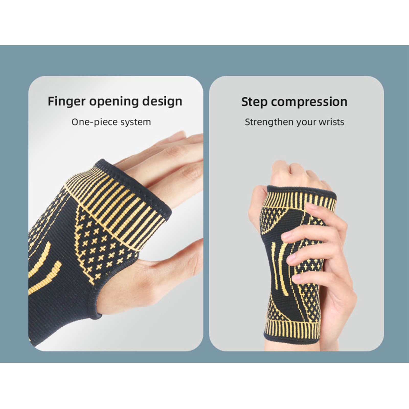 Copper Wrist Brace Support Compression Sleeve Arthritis Gym Carpal Tunnel Injury