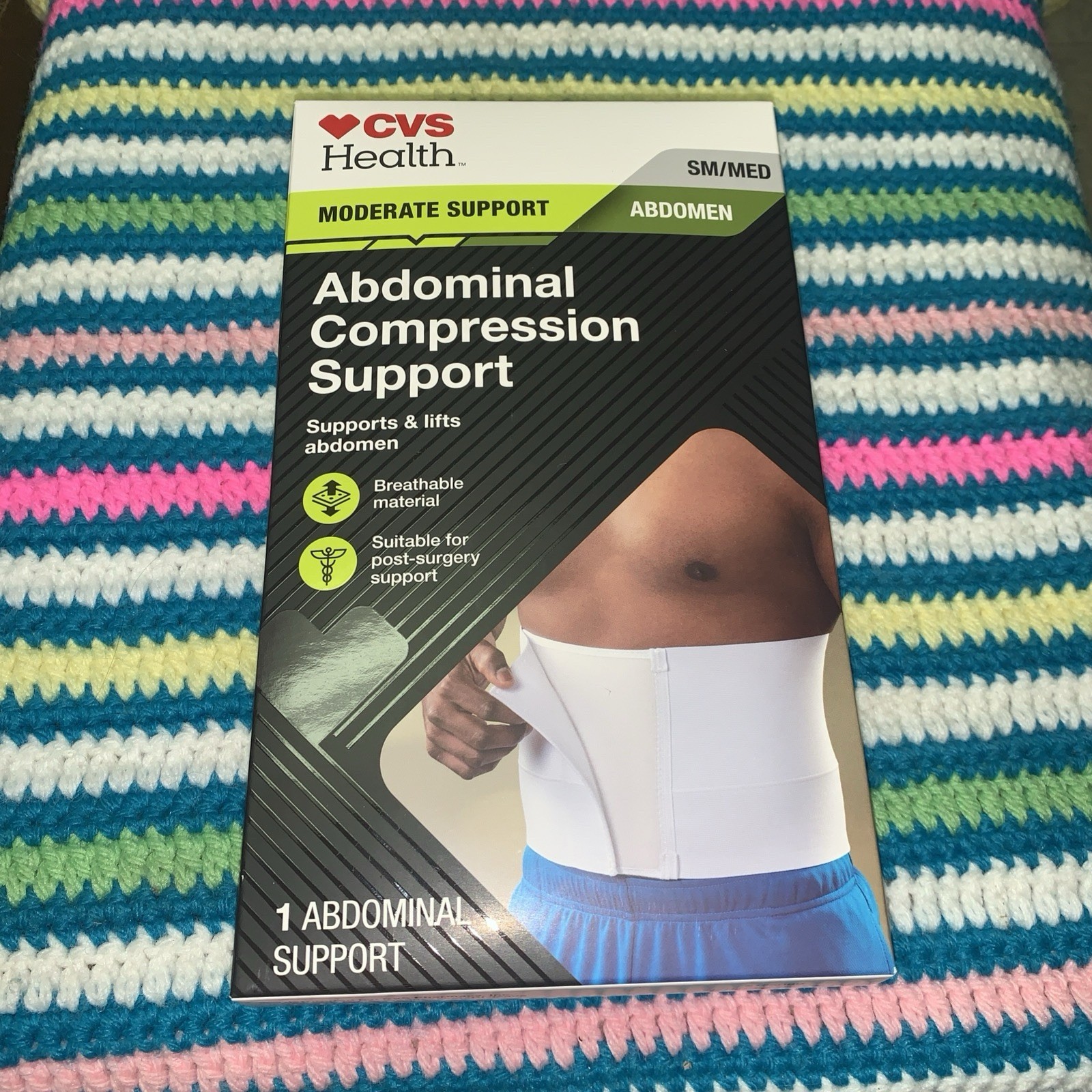 CVS Health abdominal compression support, Moderate Support Size SM/MED