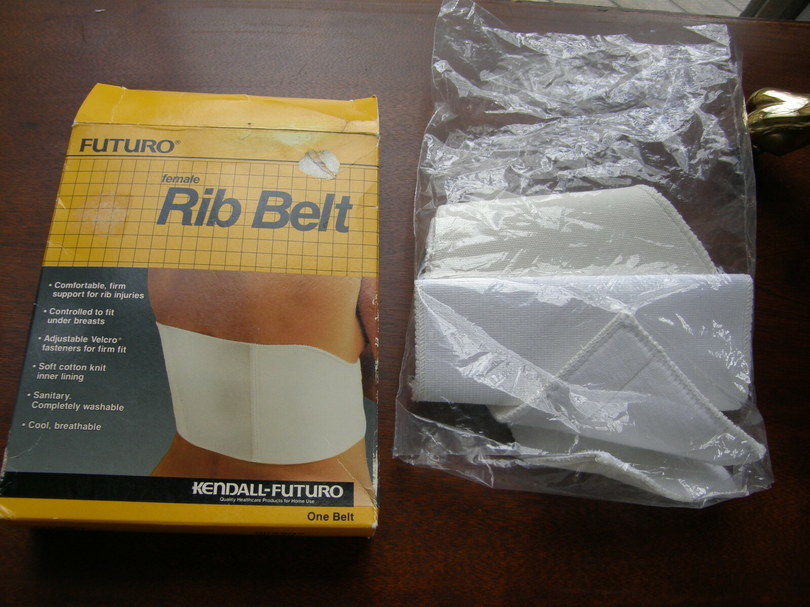 3912) Kendall-Futuro Female Rib Belt SZ S 23-26″ 40% Rubber/Elestane 60% Cotton