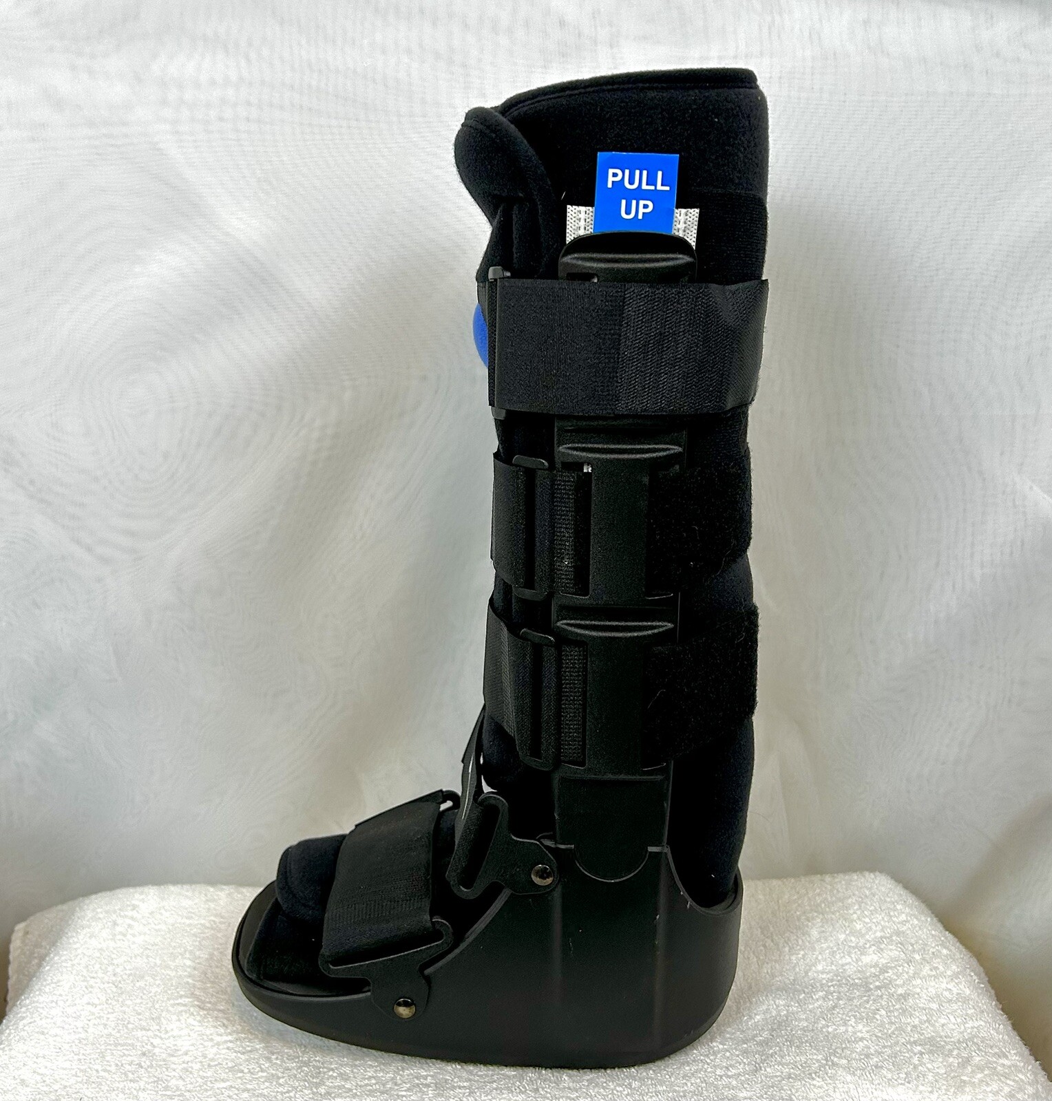 NEW High Top Adjustable Air Cast Walker Boot, Black Tall X-Small