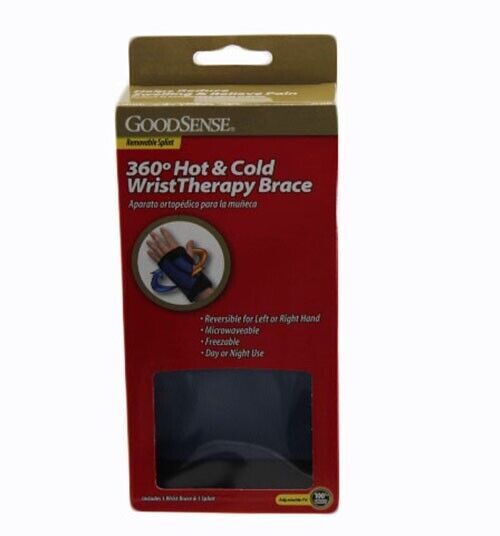 Wrist Therapy Brace/Splint Reversible Adjustable Fit Hot & Cold
