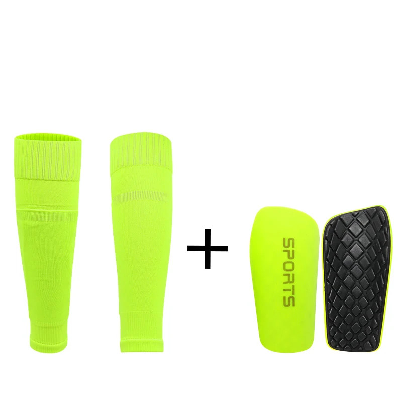 1 Kits Adults Youths Kids Soccer Shin Guards Calf Sleeve With Double Pocket With