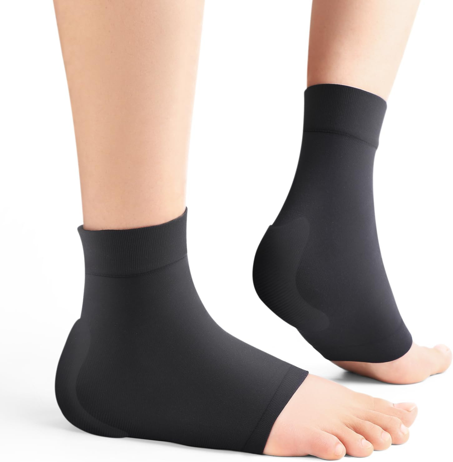 Achilles Tendon Heel Protector – Compression Padded Sleeve Socks – Premium Gel