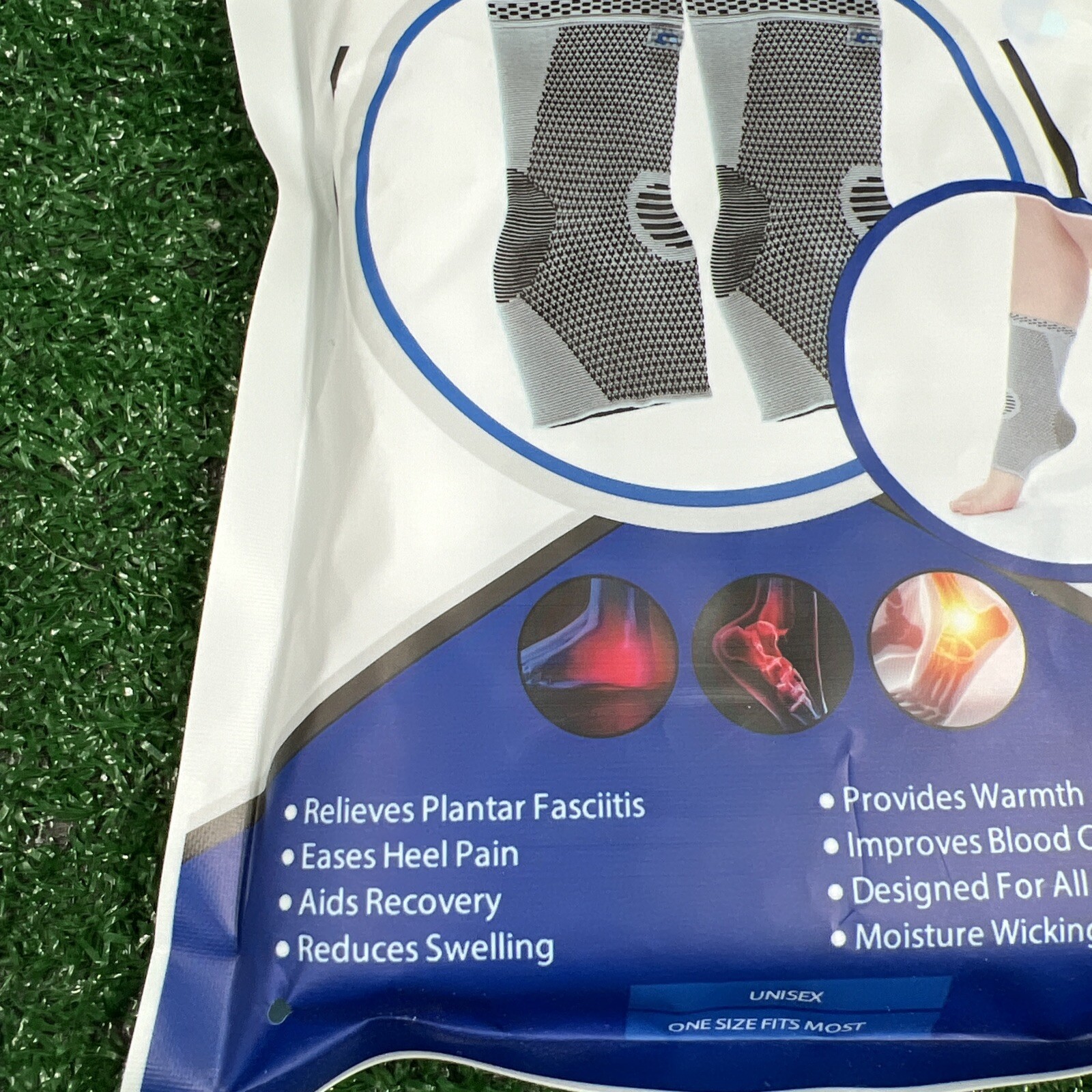 Compressa Foot Ankle Compression Sleeve Unisex One Size Fits Most New Sealed