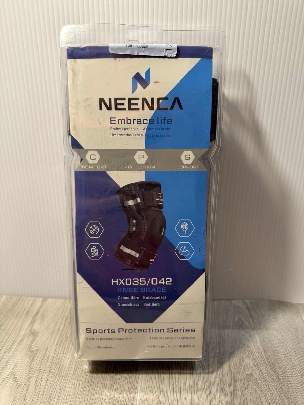 Knee Brace for Knee Pain, Hinged Knee Support X-Strap Fixing System Large