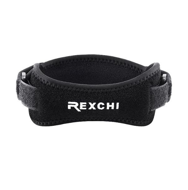 Rexchi Black Patella Tendon Knee Strap 2 – Pack, Knee Pain Relief Support Brace