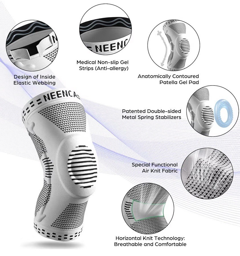 Plus Size Knee Brace for Knee Pain, Knee Support with Side Stabilizers & Pate…