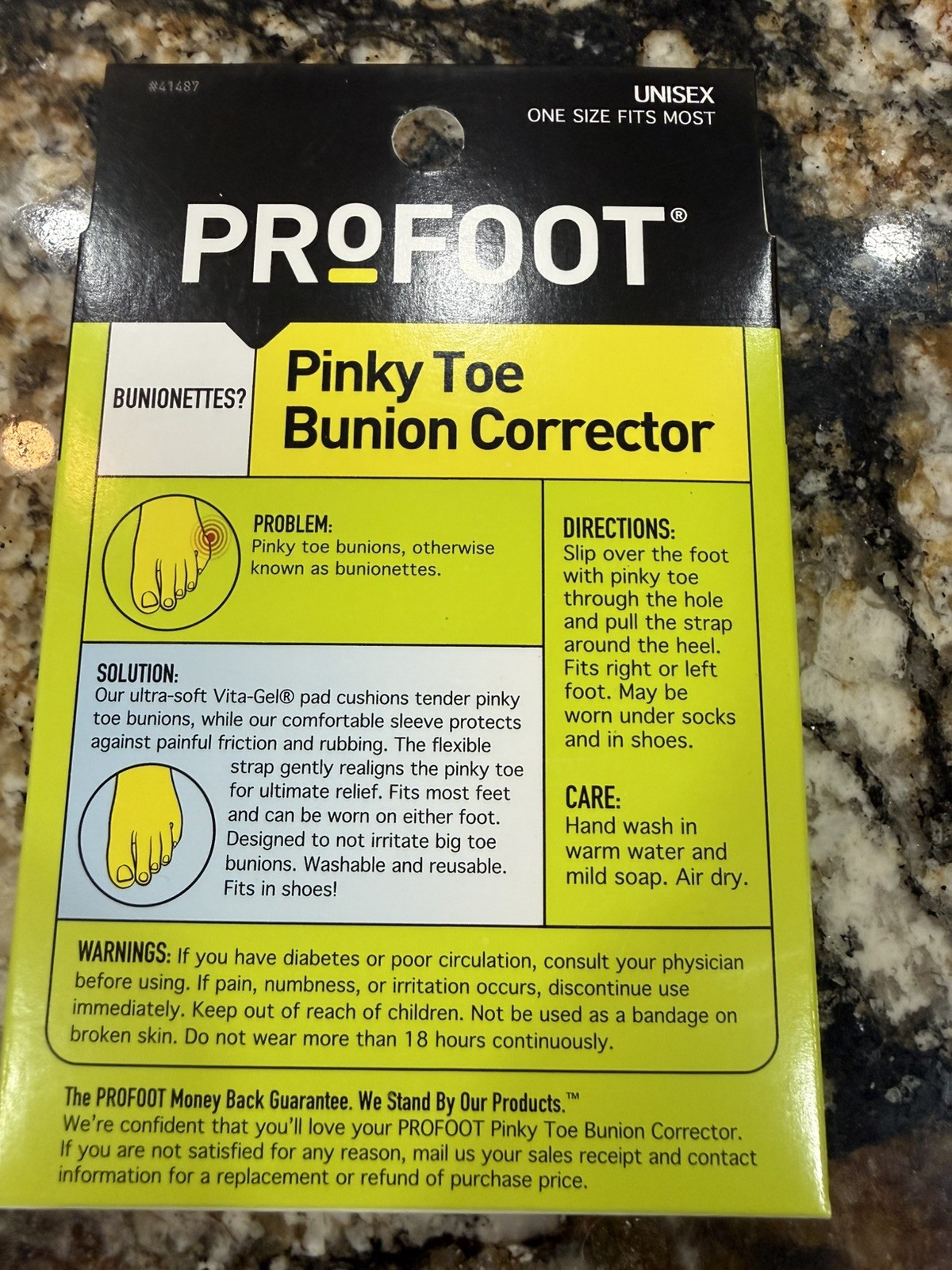NEW Profoot Pinky Toe Bunion Corrector Instant Bunionette Relief One Pair