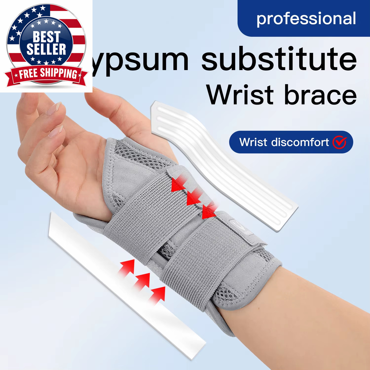 1Pc Compression Wrist Brace Protector Carpal Tunnel Sports Wrist Guard Orthopedi