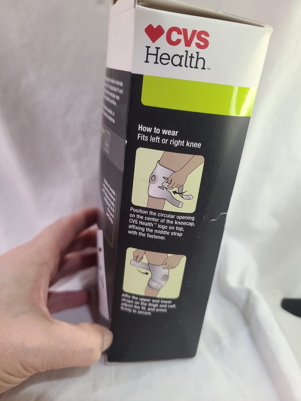 CVS Health Compression Knee Support Breathable Material Size Med/Lg