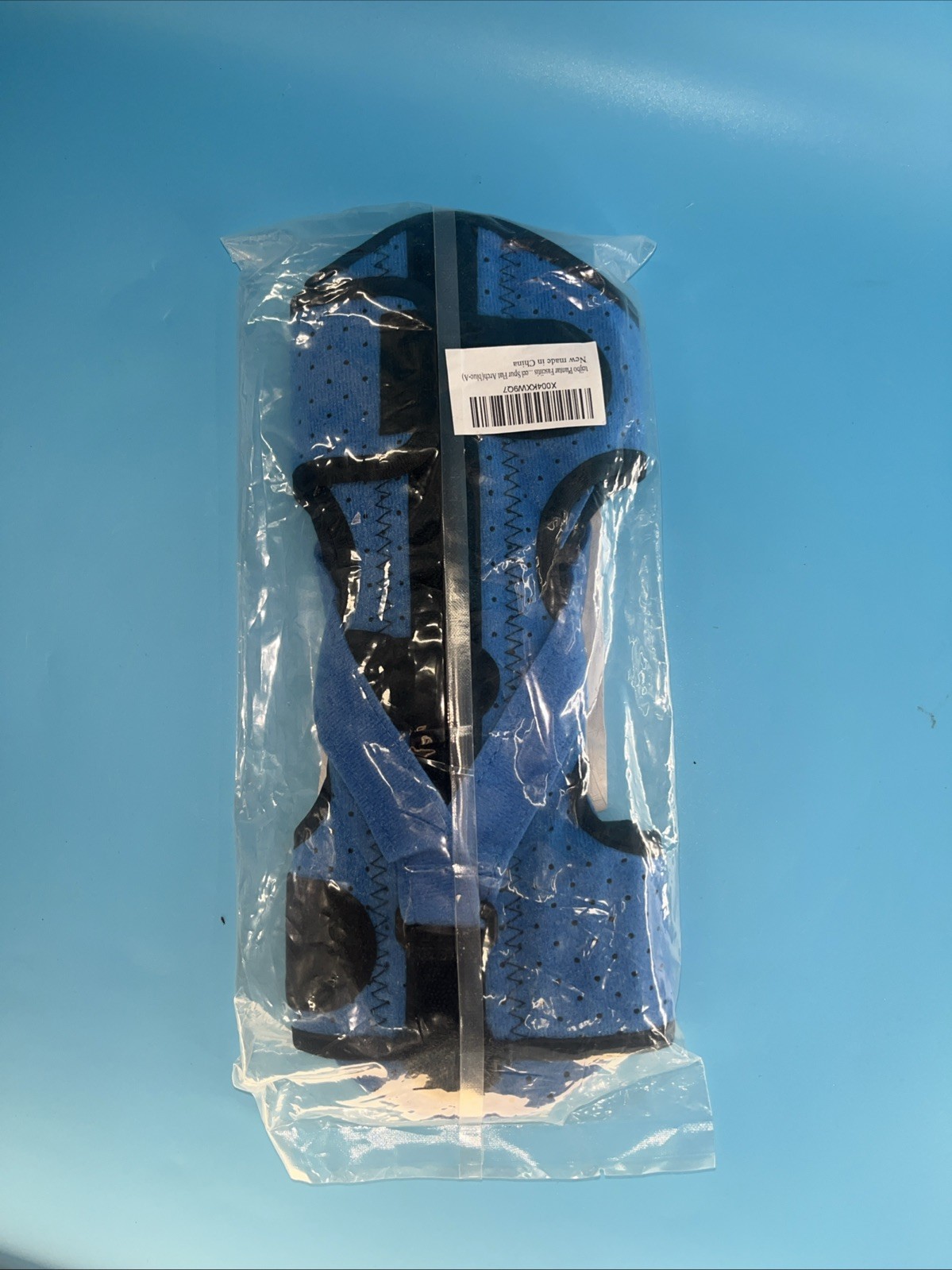 Plantar fasciitis Night Splint Flat Arch User Guide.(upgraded) Blue.