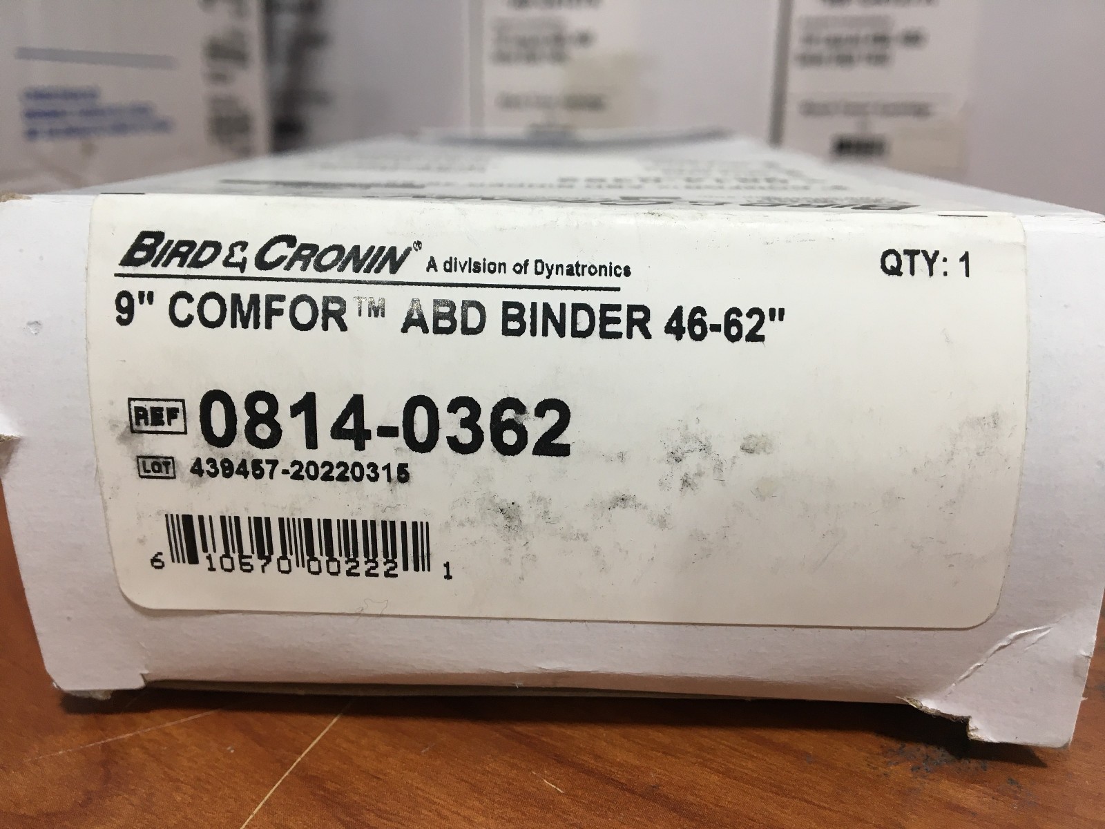 Bird & Cronin Abdominal Binder 08140362 9in Med/Lg 46-62″ Elastic Hook Loop