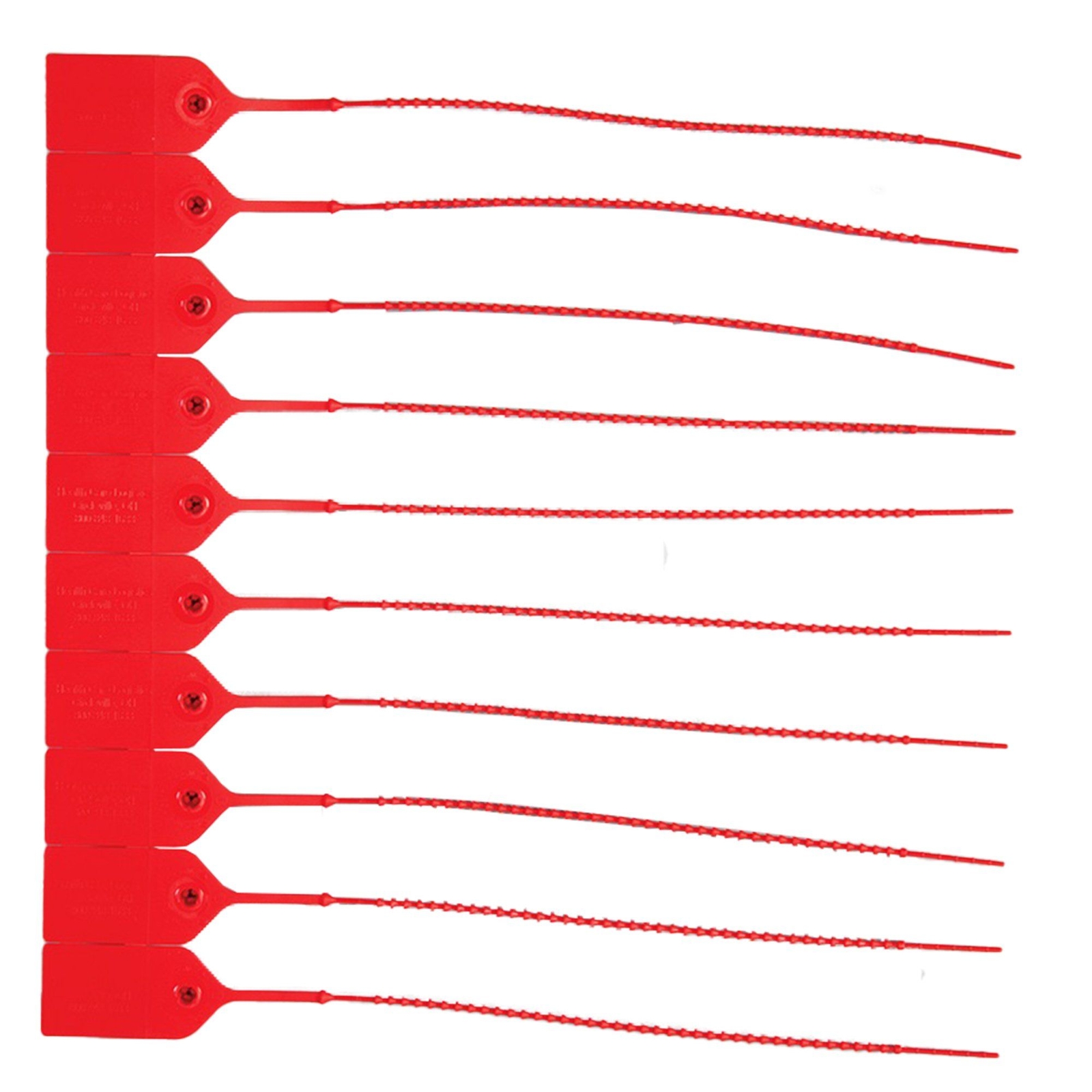 Health Care Logistics Red Pull-Tight Seal, Unnumbered, 9-Inch (PK/100)