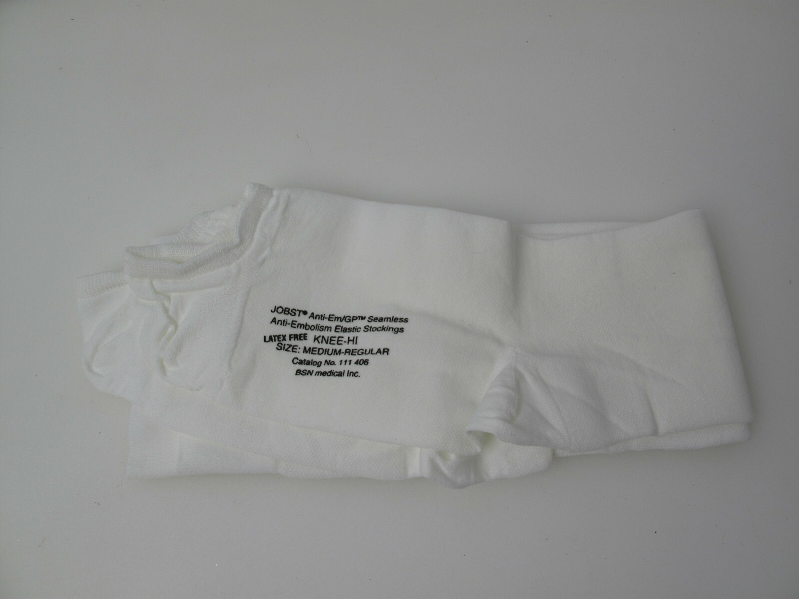 1 Pair Jobst 111406 Med/Long Knee-Hi Anti-EM/GP Seamless Anti-Embolism Elastic