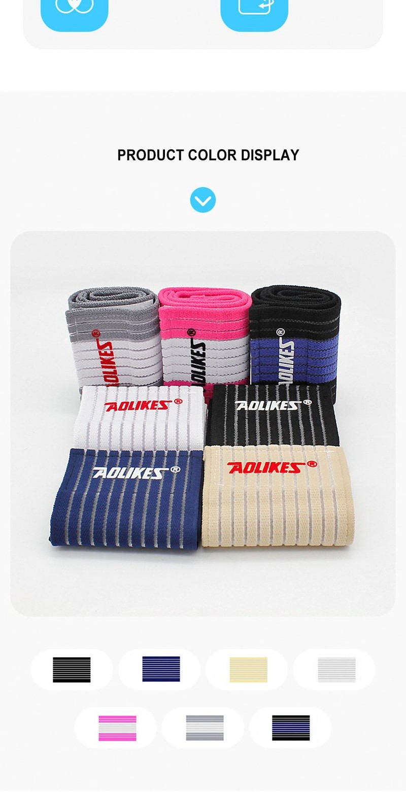 Aolikes Adjustable Carpal Tunnel Braces, Lightweight Wrist Wraps for Fitness Spo