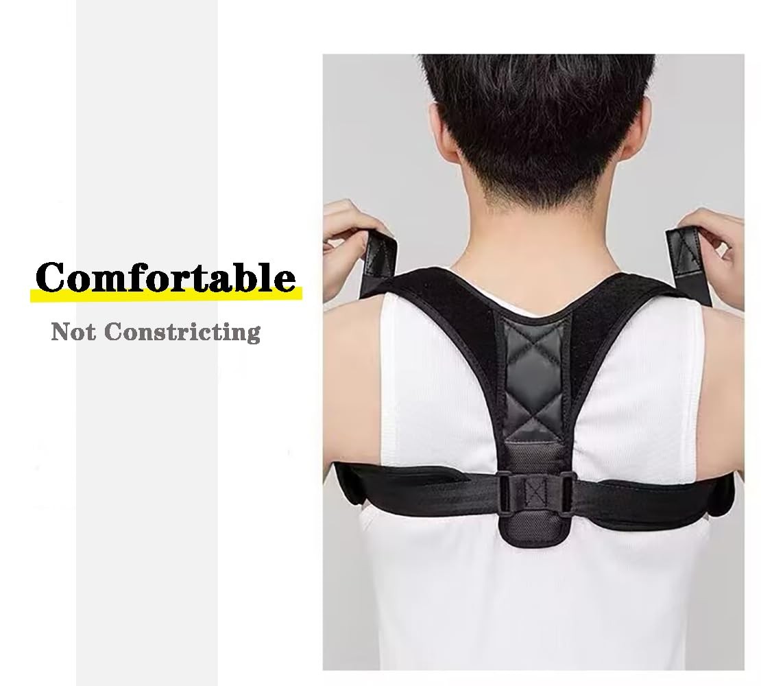 HipierFx Posture Corrector for Women Neck Shoulder Back Pain one size, Black