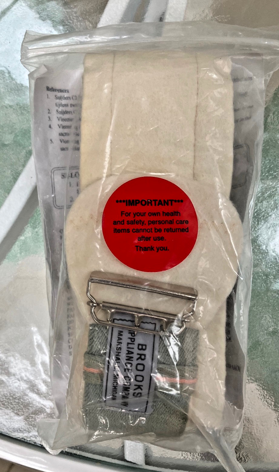 OPTP SI-LOC Support Belt- Size Small; adjustable 30 inch, new, never worn