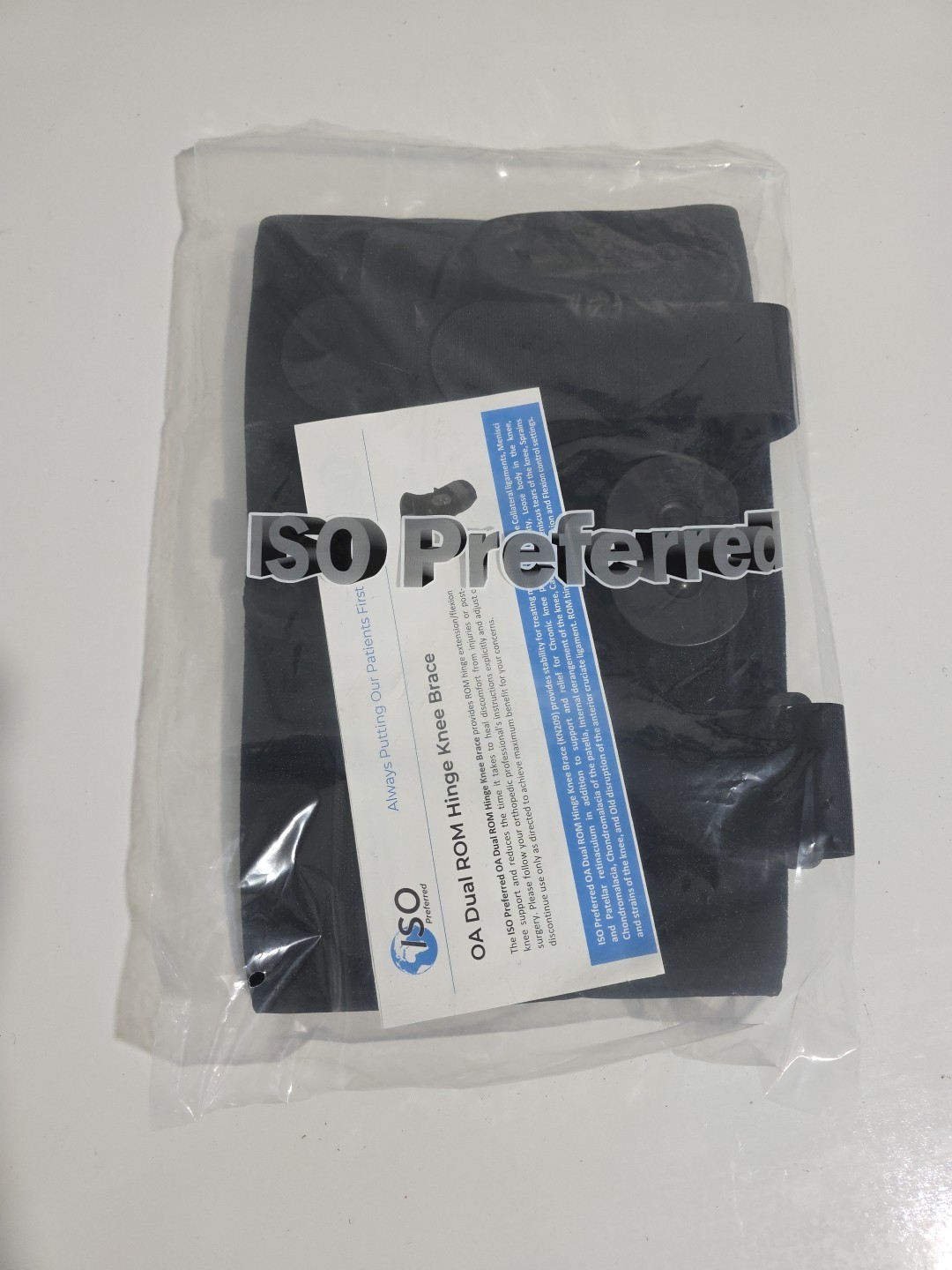 NEW ISO Preferred OA Dual Hinge ROM Universal Knee Brace KN209 + 2 knee Sleeves