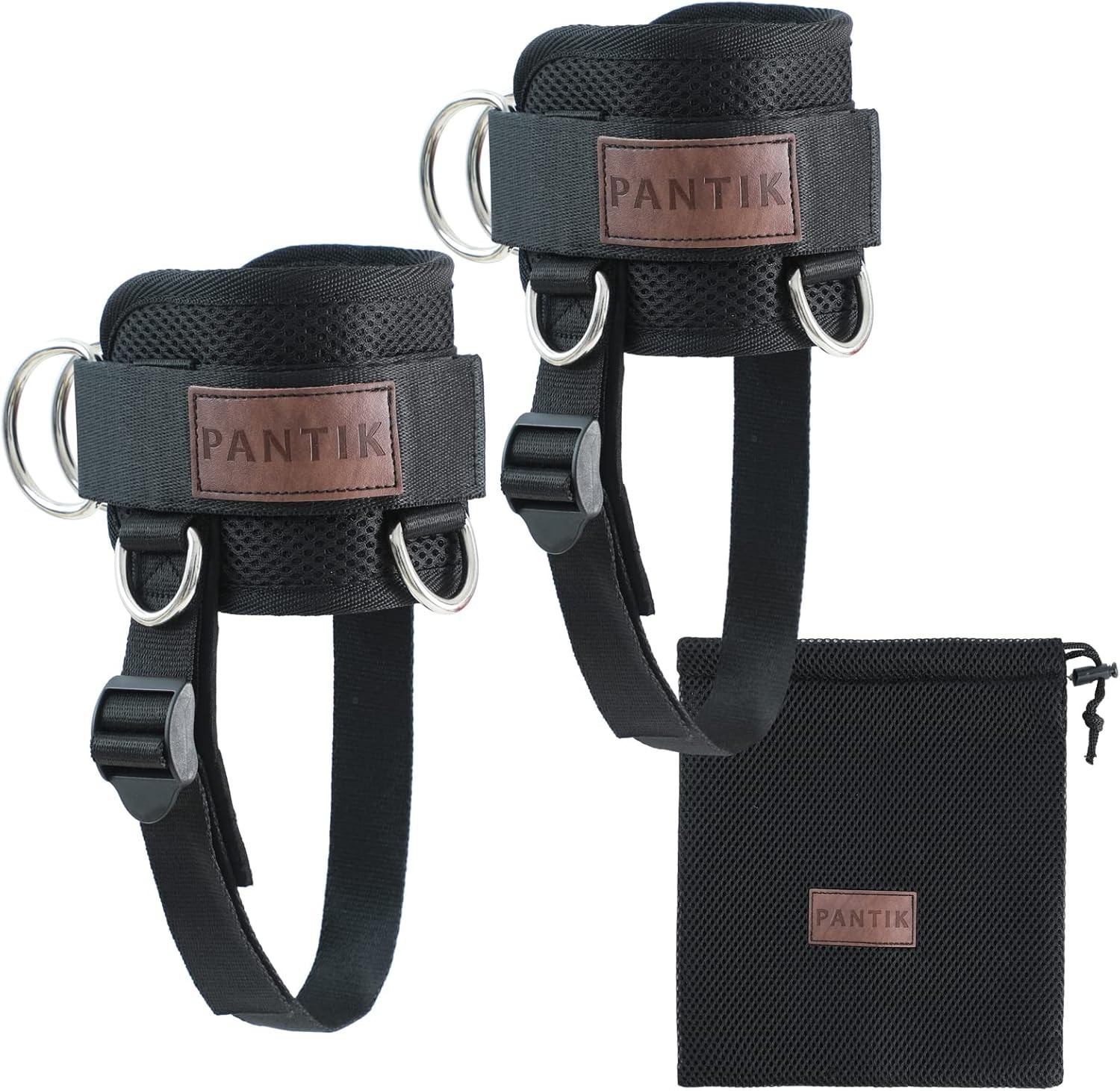 Padded Steel Ankle Cuffs – Cable Machine Attachments