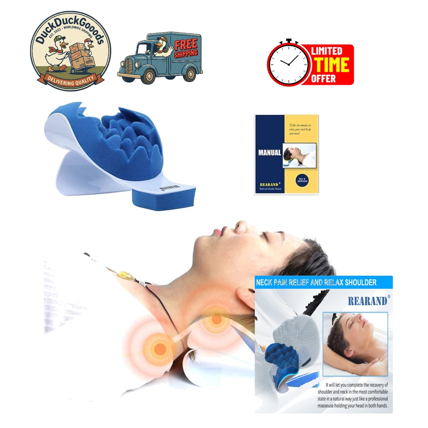 Chiropractic Neck Relaxer – Align Spine and Relieve Muscle Tension Effortlessly