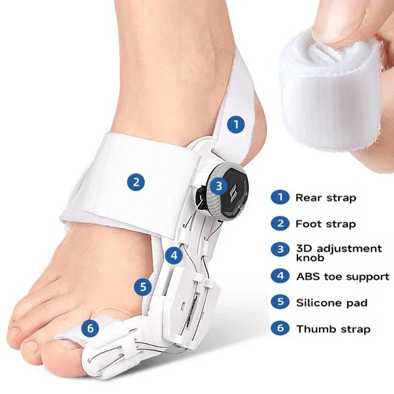 Bunion Fix Toe Valgus Corrector Adjustable Orthosis Women Men Splints