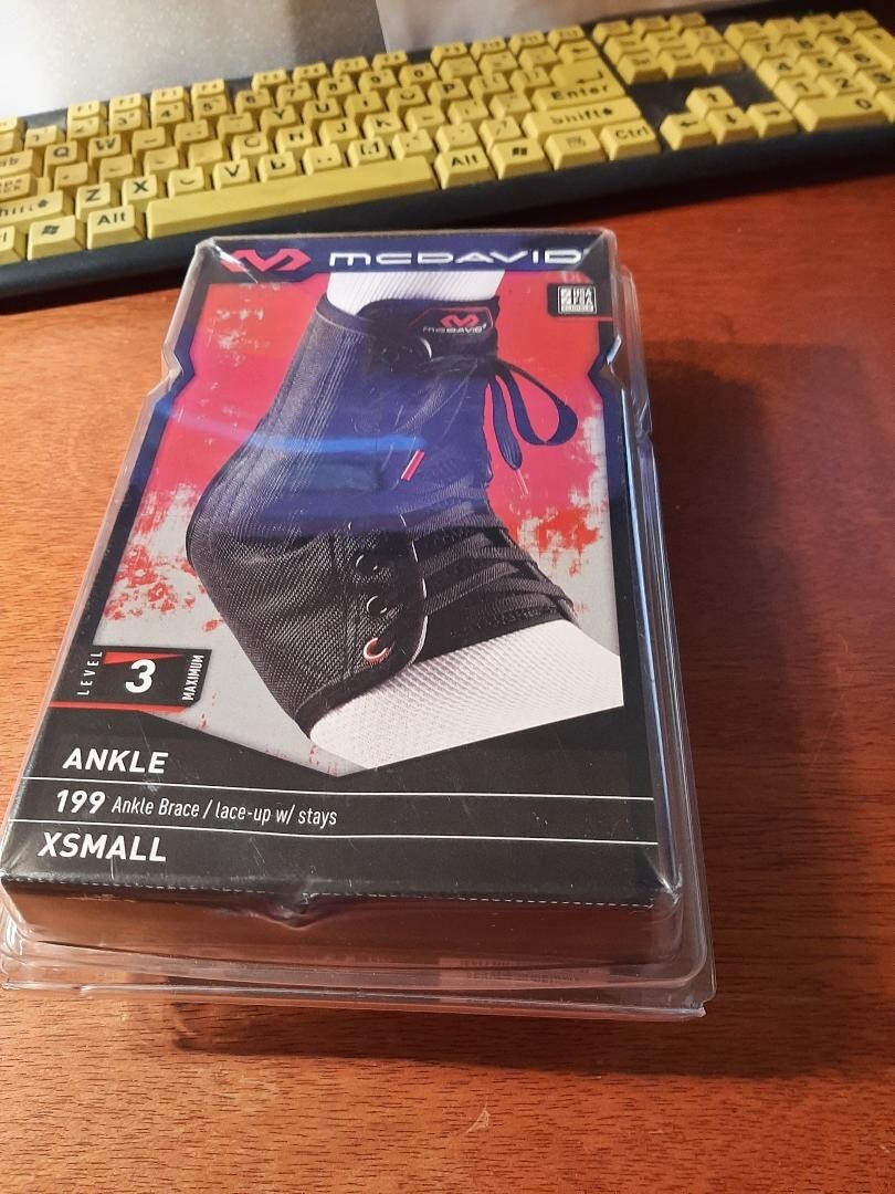 MCDAVID 199 Ankle Brace/lace-up/stays Sz Xsmall