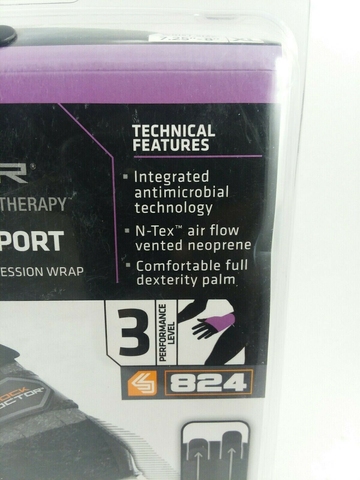 Shock Doctor Wrist 3-Strap Support – Performance Level 3: Left Size XL – 824