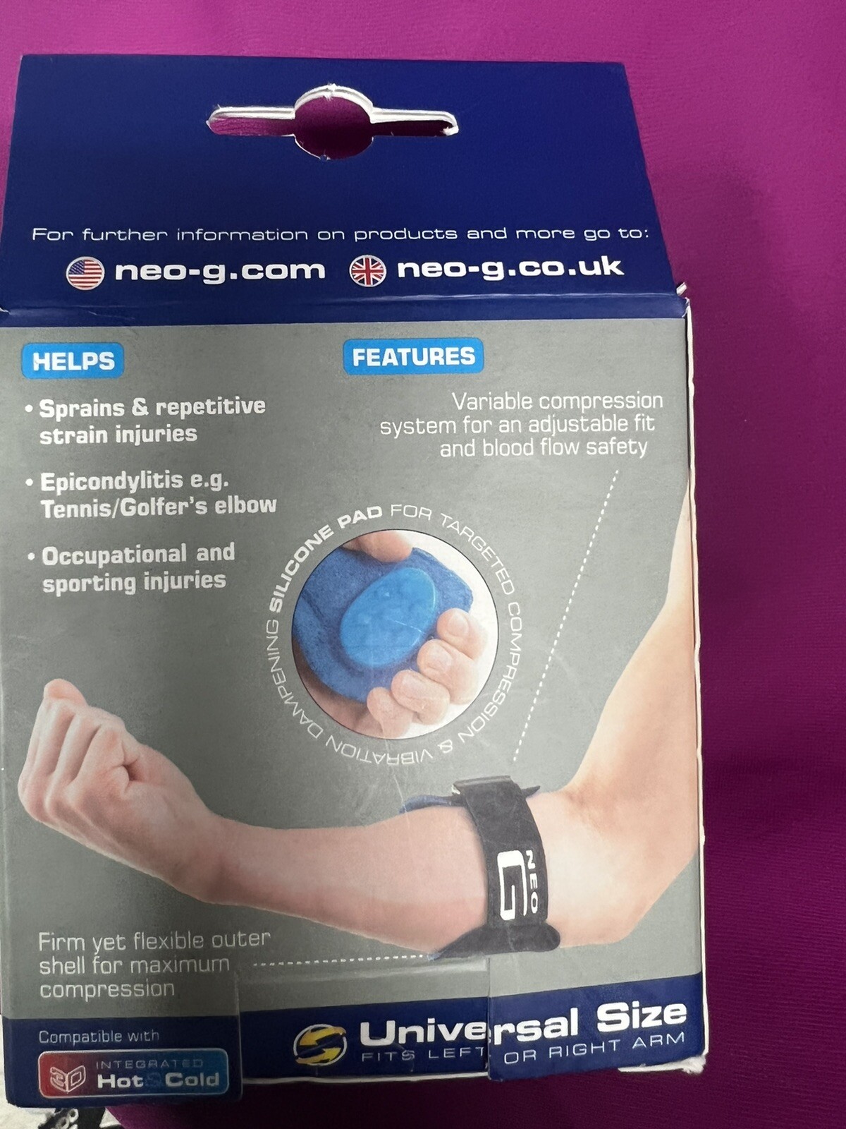 Elbow Strap Neo G Tennis/Golf Unisex Elbow Strap – Universal size
