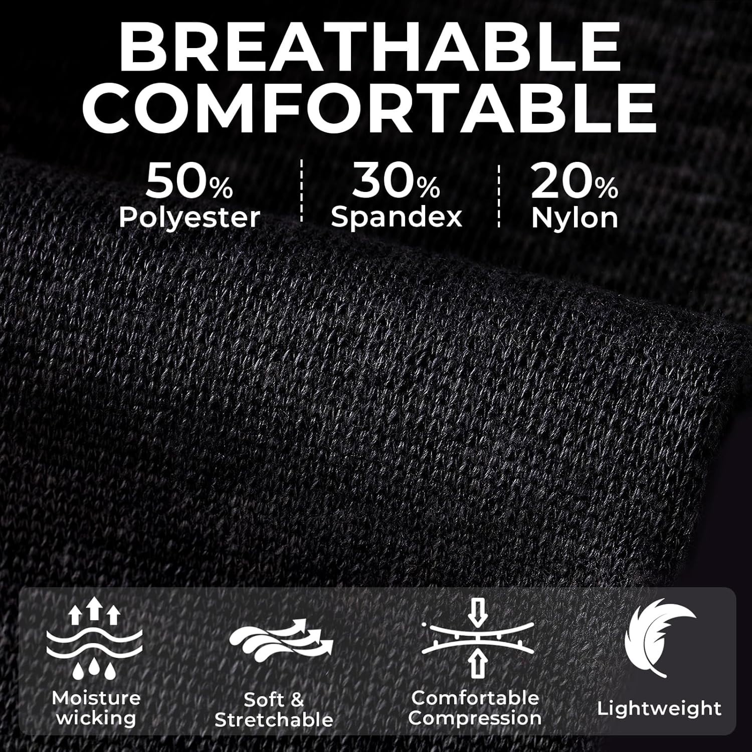 Lightweight Elastic Wrist Support Sleeve in Black – Ideal for Sports & Training