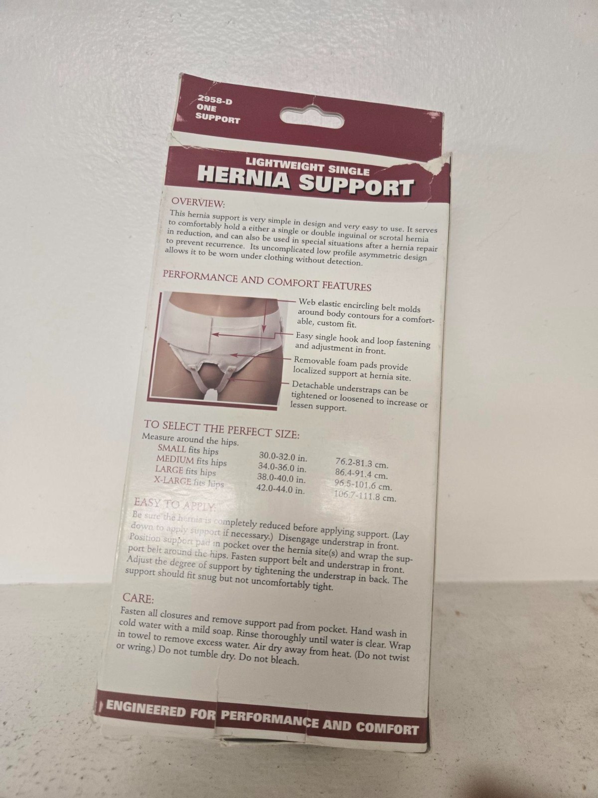 LightWeight Single Hernia Support – Large