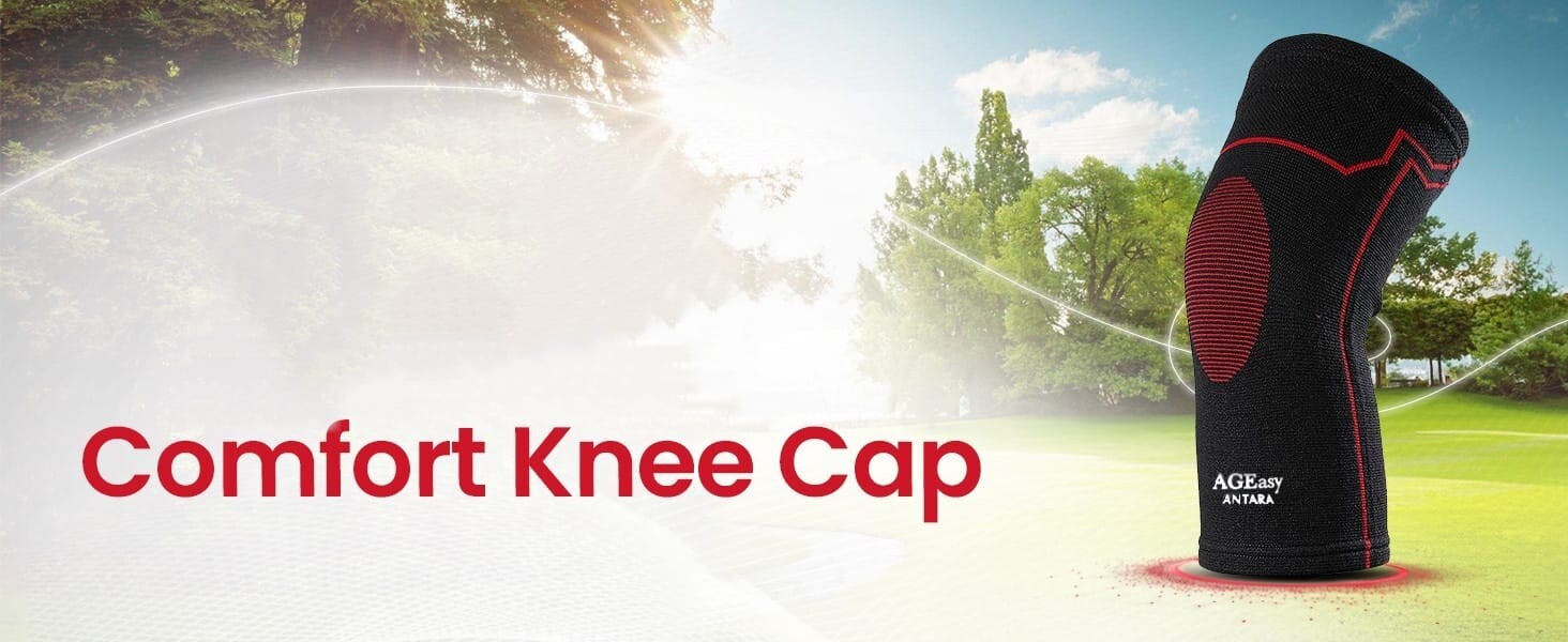 Ziplo Care Knee Cap Pair (Relieves Pain, Support, Uniform Compression)