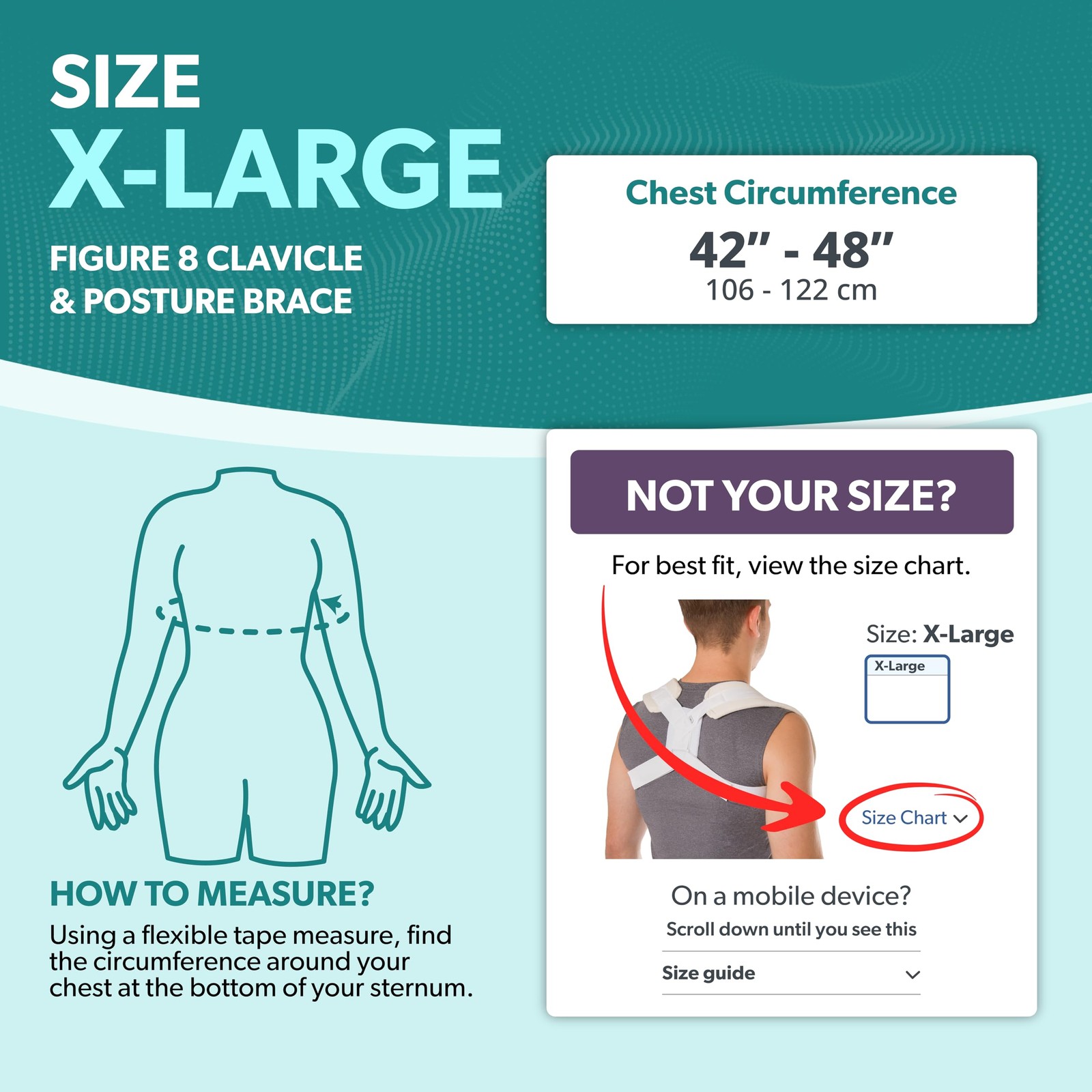 BraceAbility Figure 8 Clavicle Brace & Posture Corrector | Broken Collarbone Sli