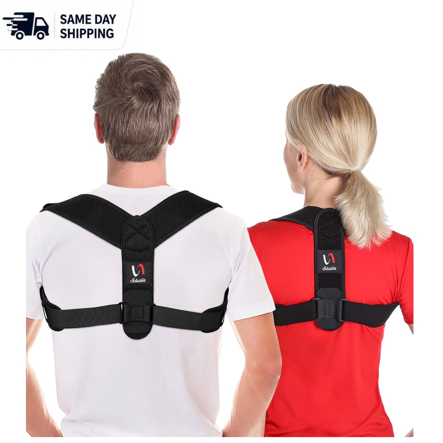Unisex Comfortable Back Support Brace – Adjustable Posture Corrector for Adults
