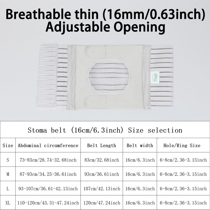 New U-shaped Stoma Adjustable Abdominal Support Belt Comfort for Ostomy Patients