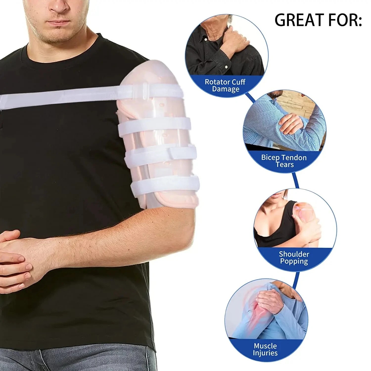 Adjustable Humerus Fracture Brace For Upper Arm & Shoulder Support Immobilizer