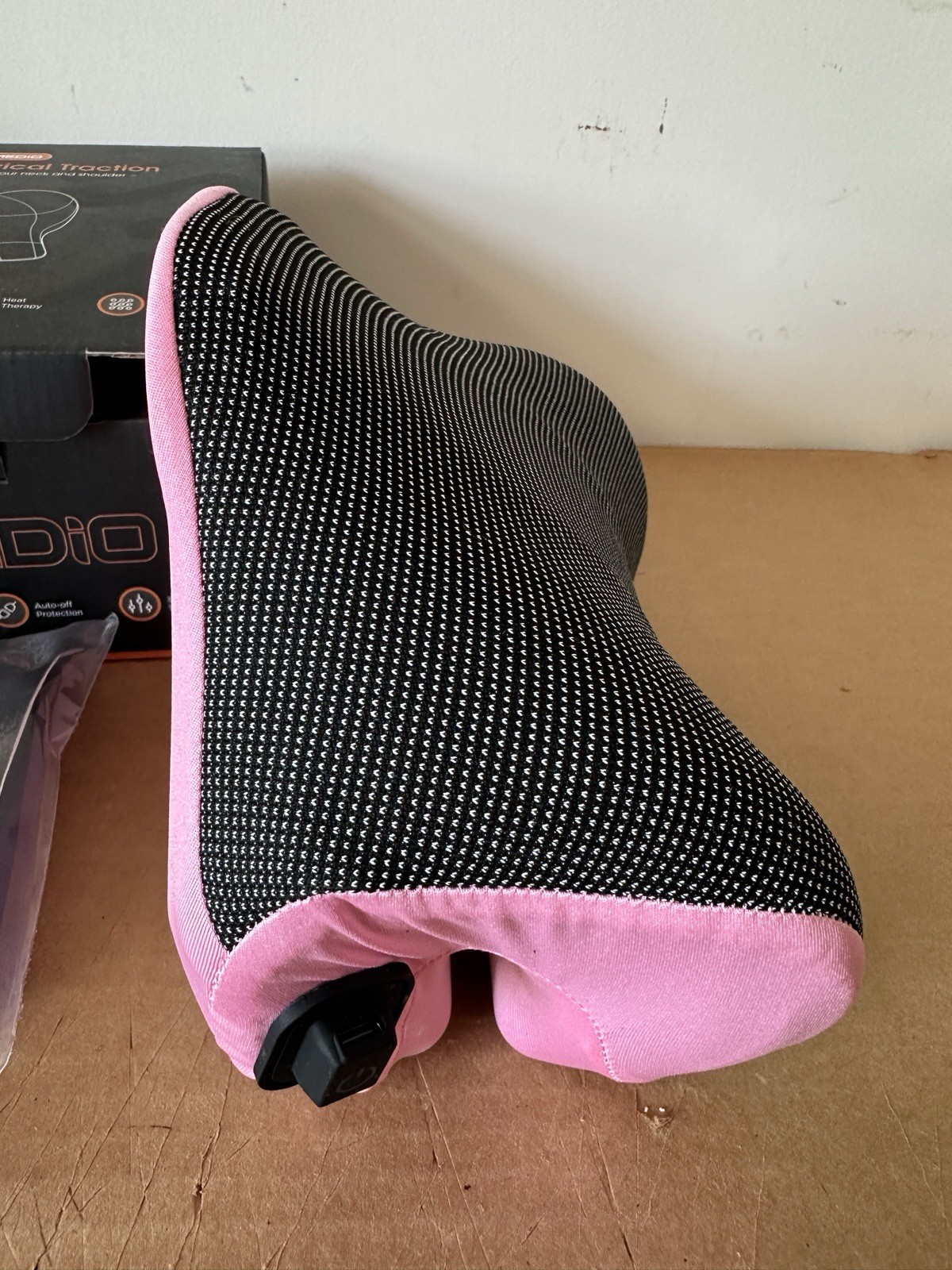 Heated Neck Stretcher Cervical Traction Device Pillow W Magnetic Therapy NEW