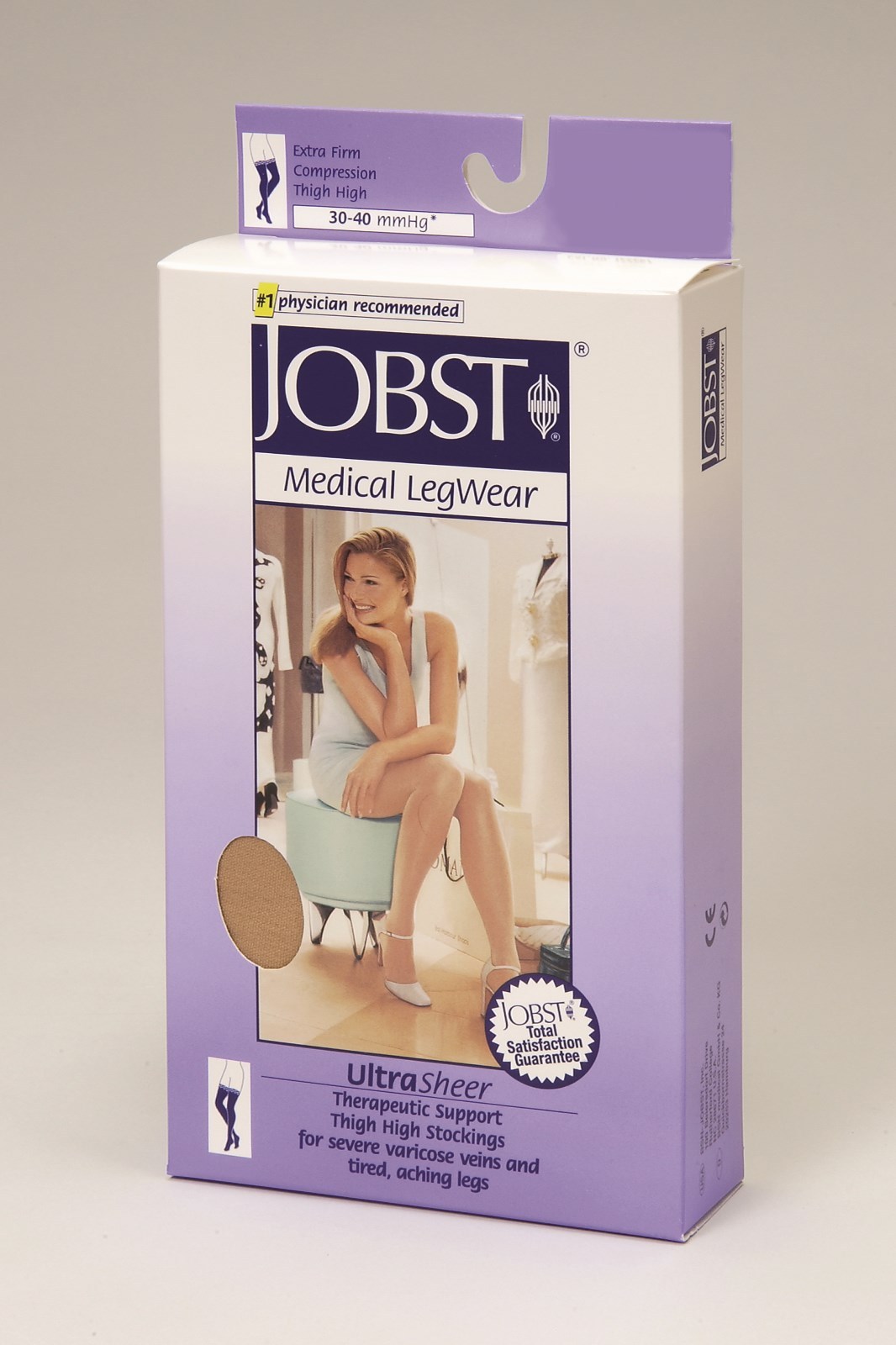 Women UltraSheer Petite Compression Thigh Stockings 30-40 mmhg Supports Silicone
