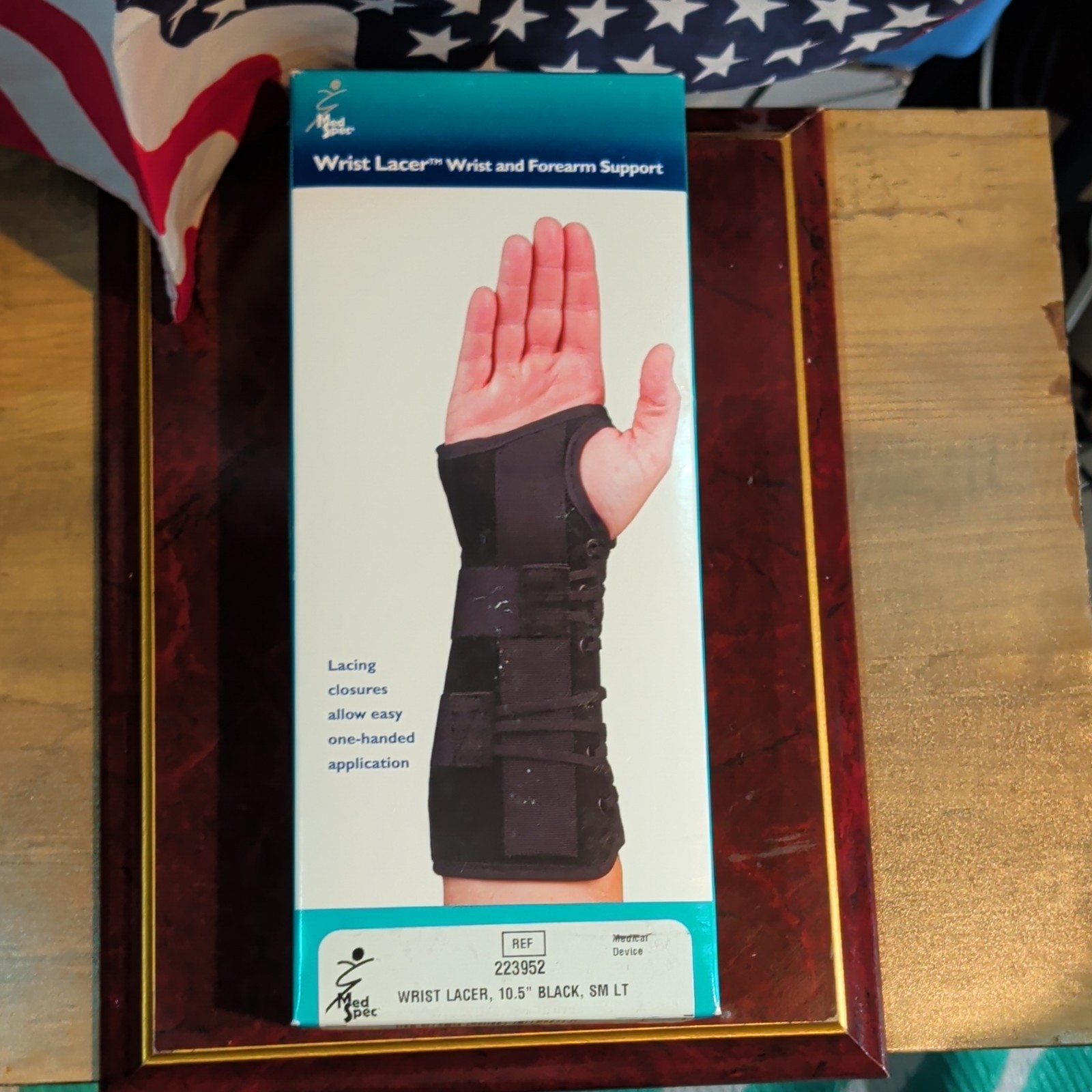 Med Spec Wrist Lacer Wrist/Forearm Support Brace S 10.5in Black MPN 223952