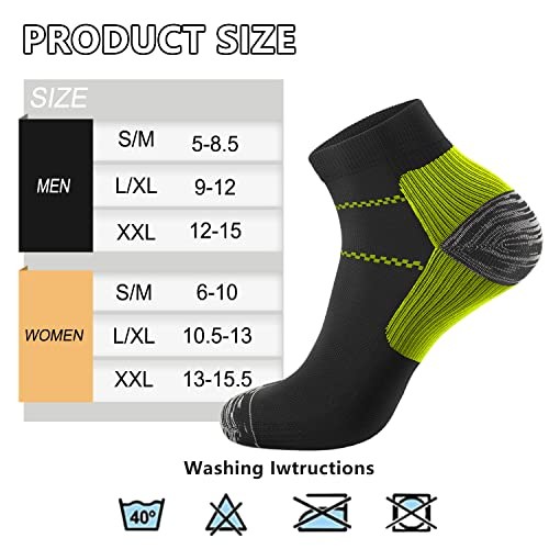 Compression Socks Small-Medium 02- Black- Blue/Grey/Rose/Yellow/Purple/Orange
