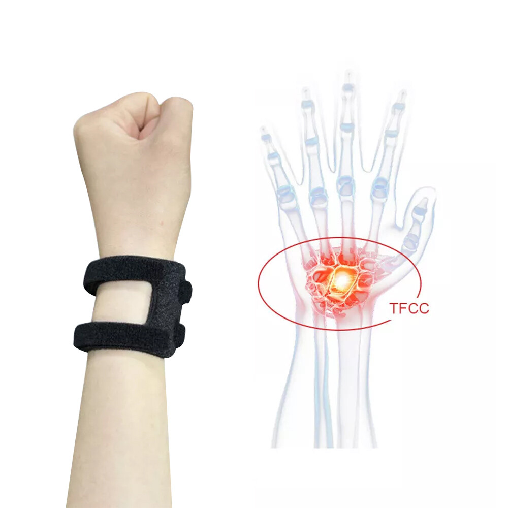 10X Sprain Protection Sports Yoga Ulnar Fix Wrist Band Brace TFCC Tear Pain Kits