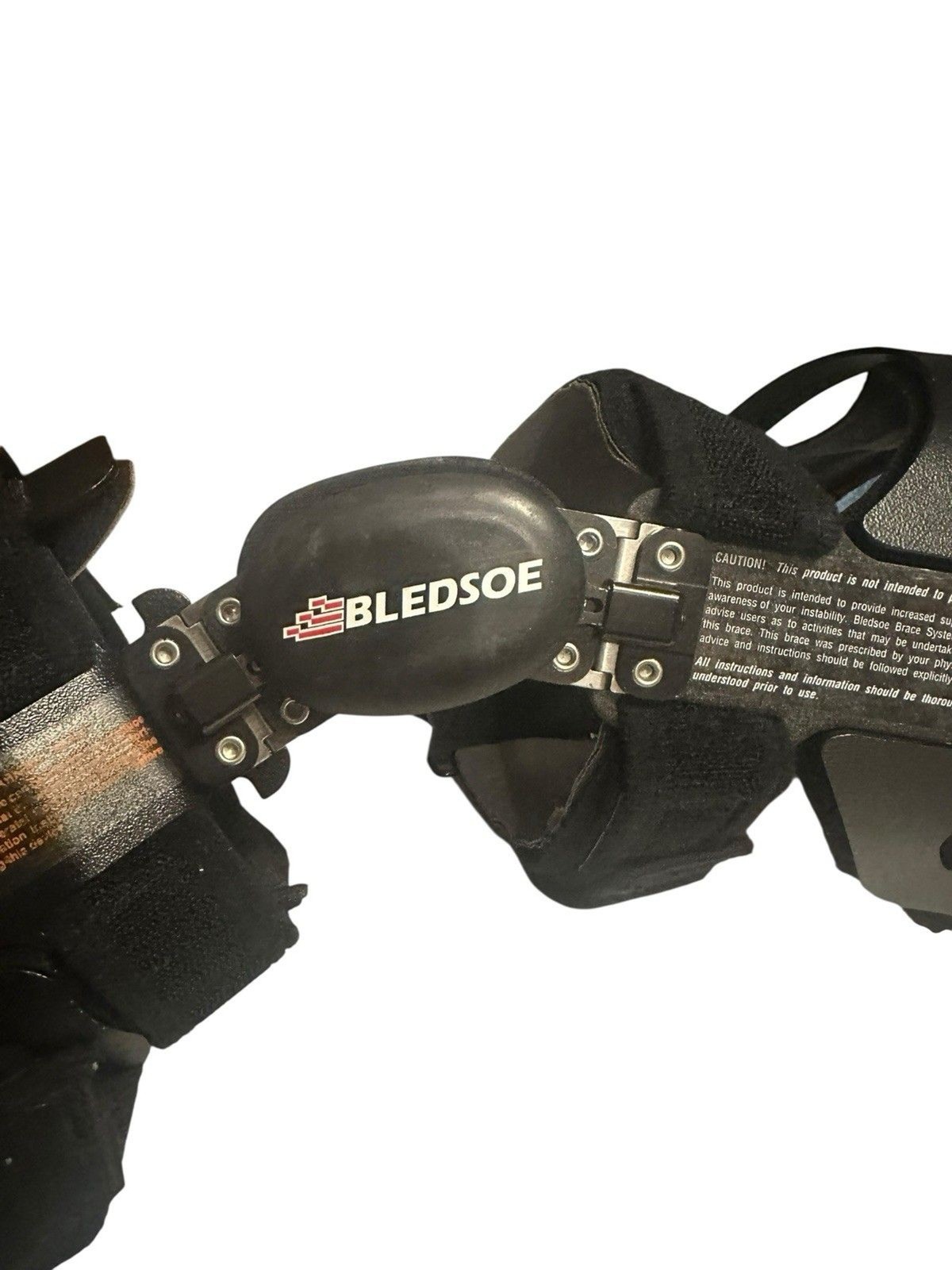 BLEDSOE Knee Brace – Hinged Adjustable with 4 Straps Large