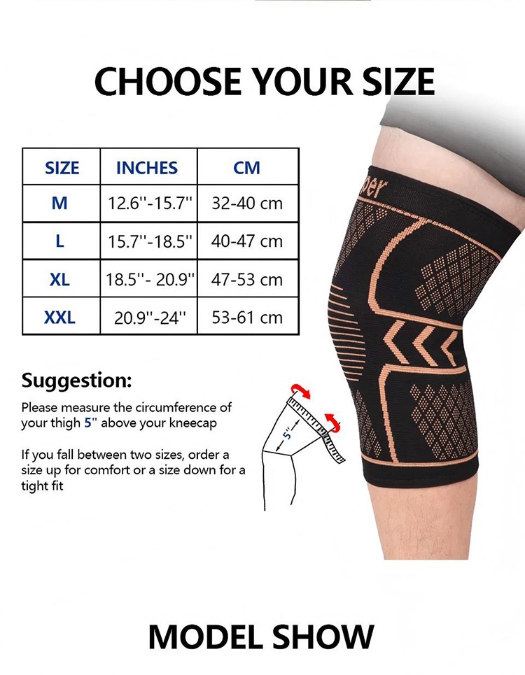 2Pcs Compression Knee Sleeve Nylon Brace Arthritis Pain Running Sports Support
