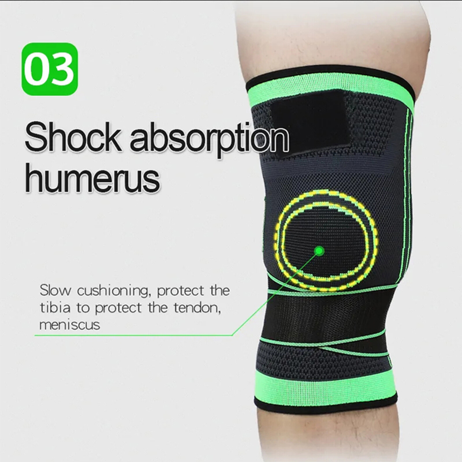 Circa Knee Savers Sleeve Compression Tendon Brace for Arthritis Pain Relief1x/2x