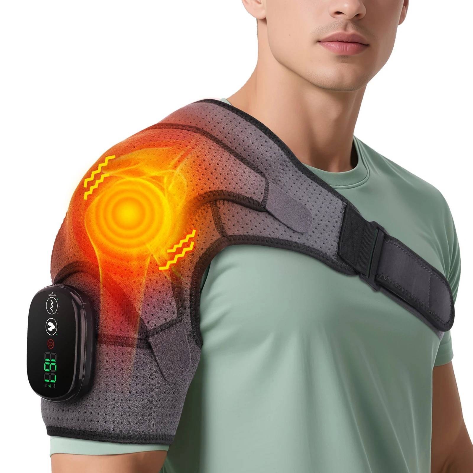 Back Shoulder Belt Brace Relax Shoulder Neck Muscle Massagers Health Care