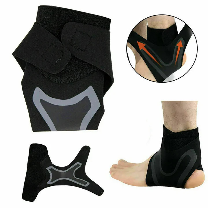 Copper Ankle Support Brace Compression Sleeve Socks Elastic Foot Pain Relief