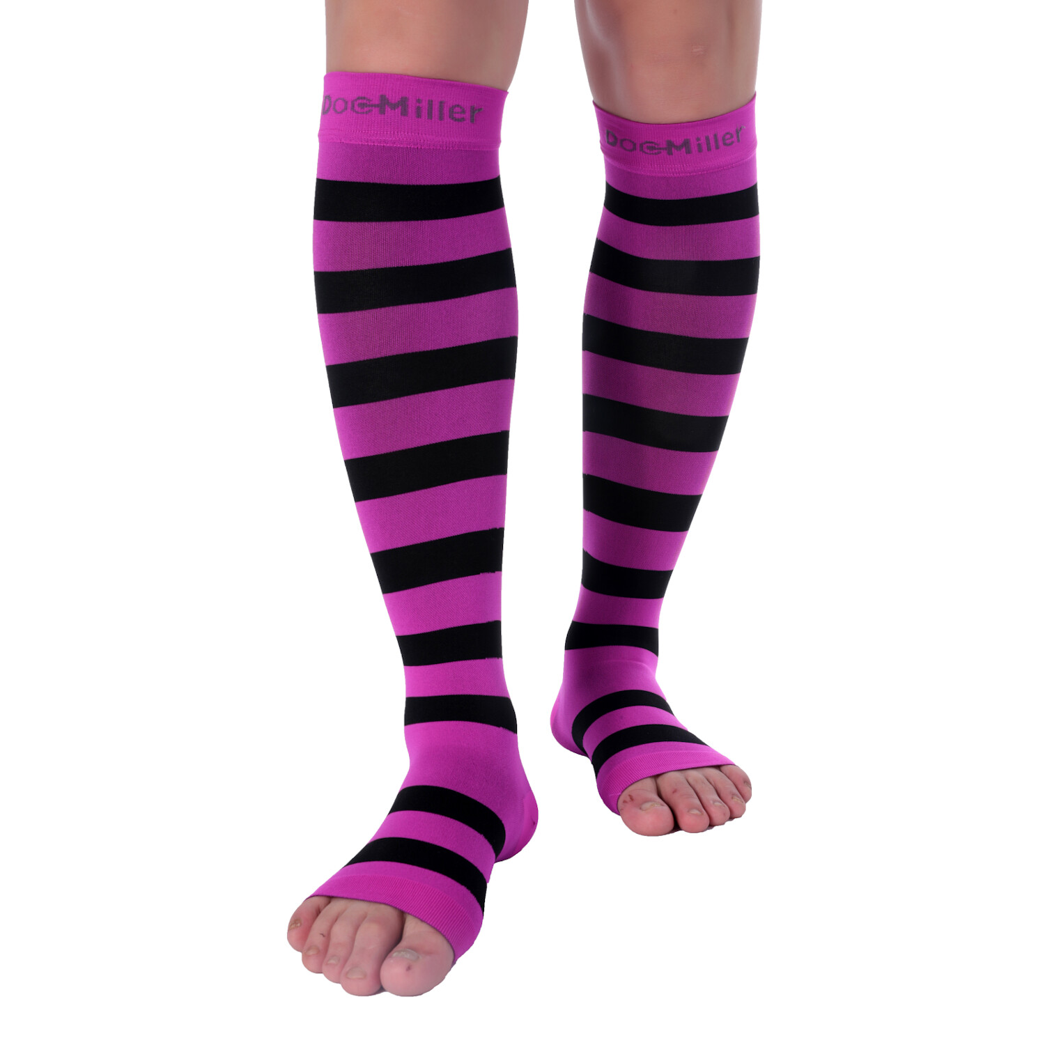 DOC MILLER Socks DE COMPRESION PUNTA ABIERTA 1520mmHg MANGAS PARA DOLOR VARICES