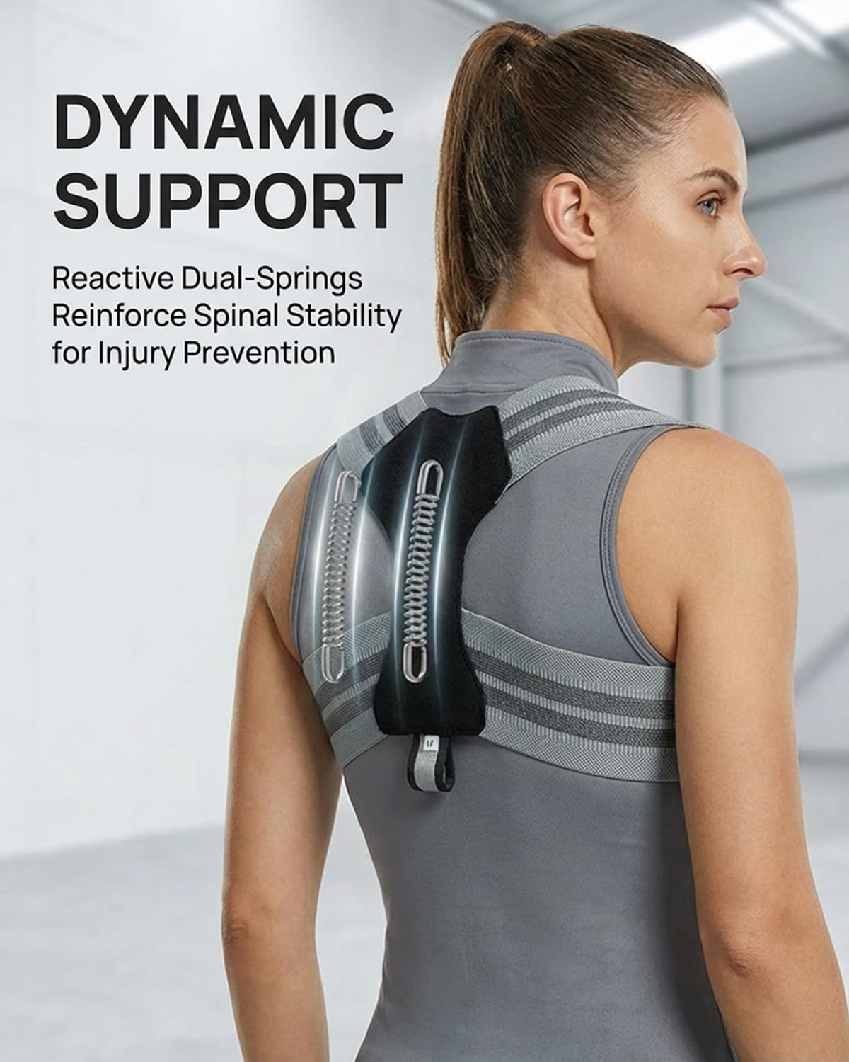 Pro-Gym Back Posture Corrector for Women to Open Shoulders, 8Cm Ultra-Wide No-Di