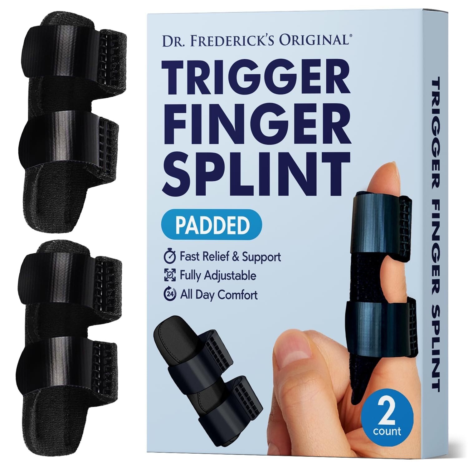 Premium Finger Splint Set – Adjustable Mallet Finger Support for Pain & Injuries